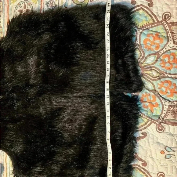 89th & Madison,Faux Fur Vest, Size XXL. Color Black Soot Boho Rock&Roll … - Picture 7 of 9